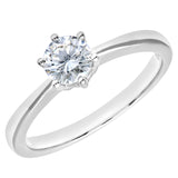 AURORASTONE 6 PRONG SOLITAIRE RING