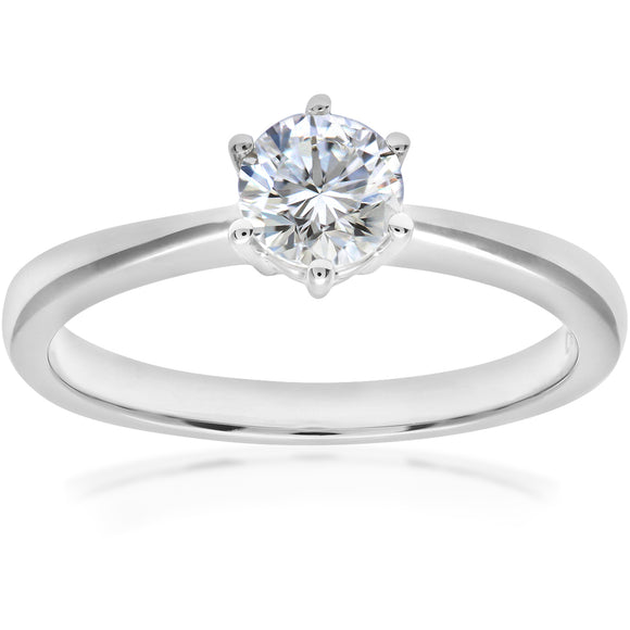 AURORASTONE 6 PRONG SOLITAIRE RING